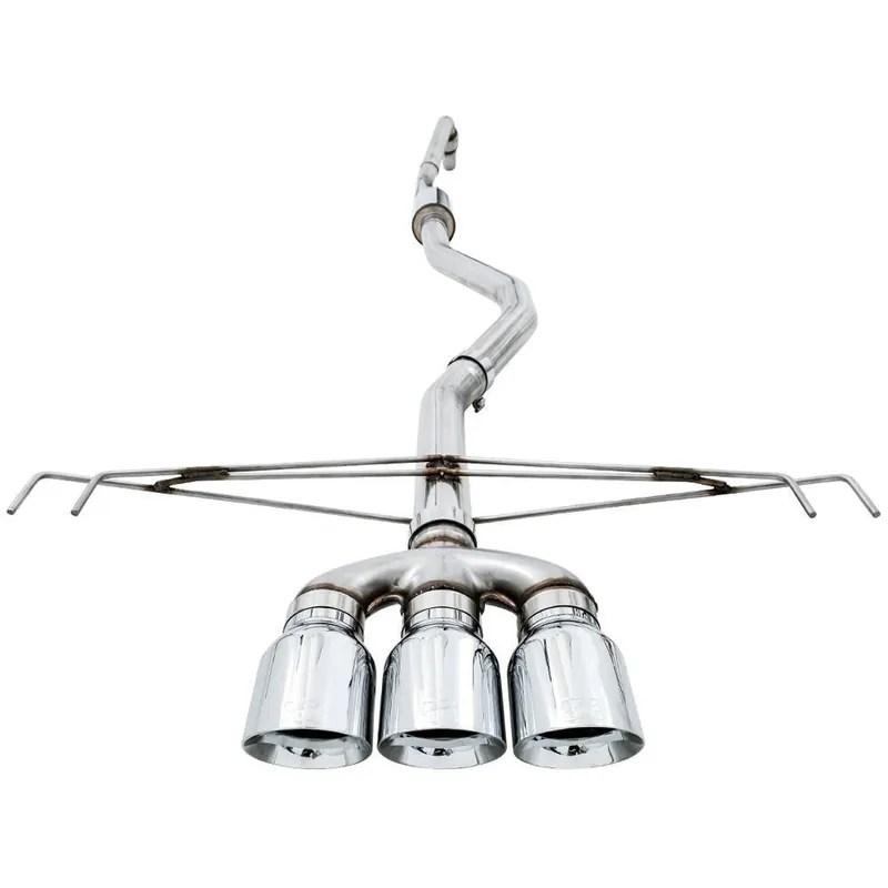 AWE Track Edition Cat-Back Exhaust (Triple Chrome Silver Tips) - 2017-2020 Honda Civic Type R
