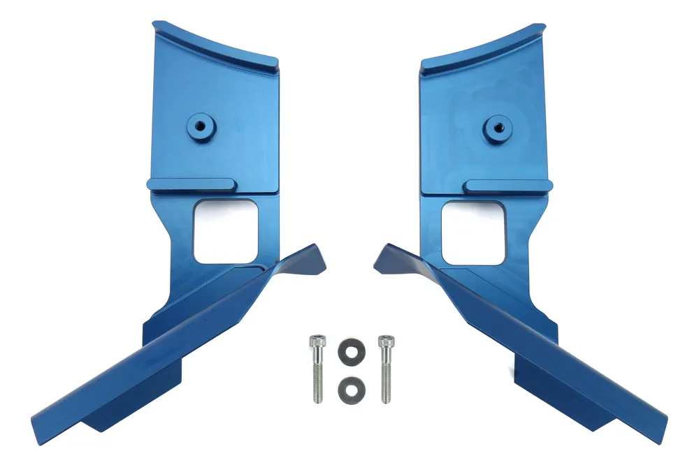 Boomba Racing Brake Cooling Deflectors Blue - 2008-2021 Subaru STI