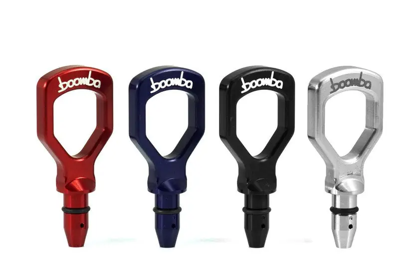 Boomba Racing Aluminum Dipstick Handle - Black - 2015-2021 Subaru WRX