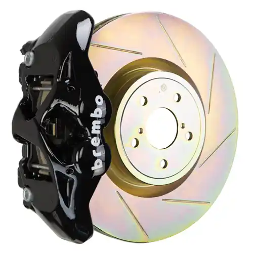 Brembo GT Systems Monobloc 4 Piston 326mm Slotted Black - 2015-2021 Subaru WRX