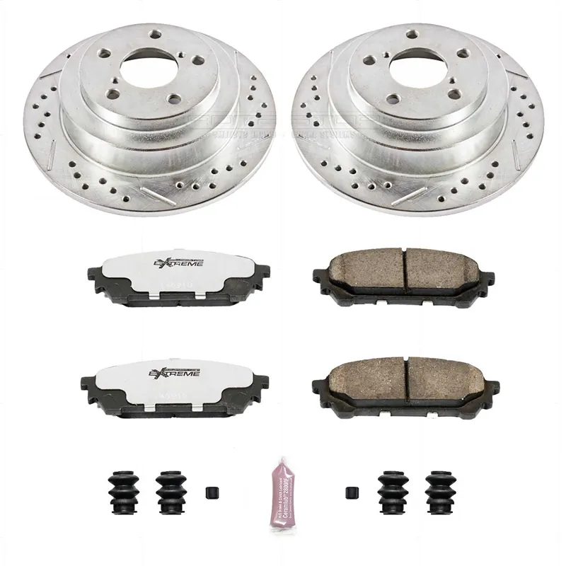 Power Stop Z26 Street Brake Kit (Rear) - 2003-2005 Subaru WRX / 2004-2008 Forester