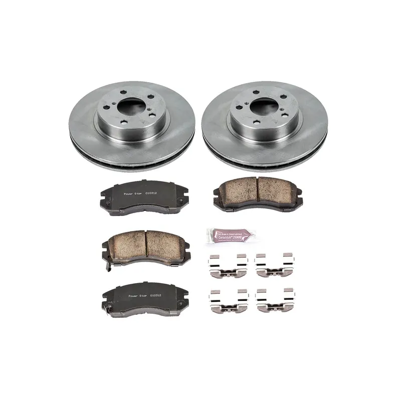 Power Stop Autospecialty Brake Kit (Front) - 1993-1996 Subaru Impreza / 1990-1996 Legacy
