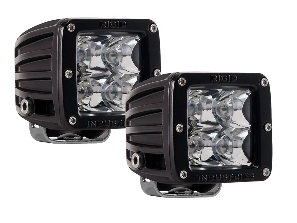 Rigid Industries Dually Spot LED Light Set Green - Universal