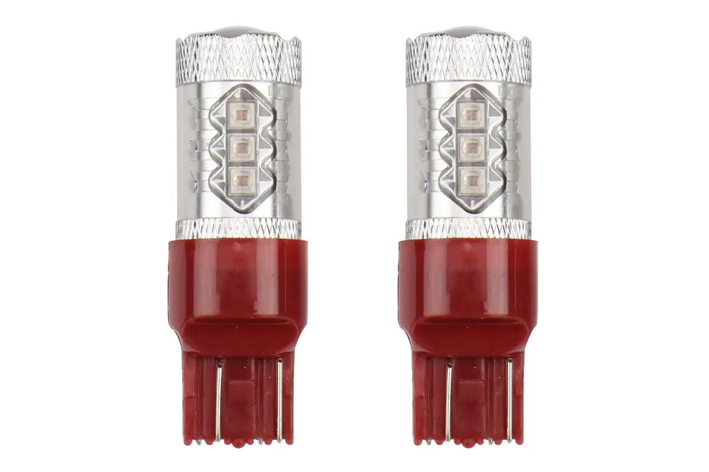 Diode Dynamics 7443 XP80 LED Red Bulb Pair - Subaru Models