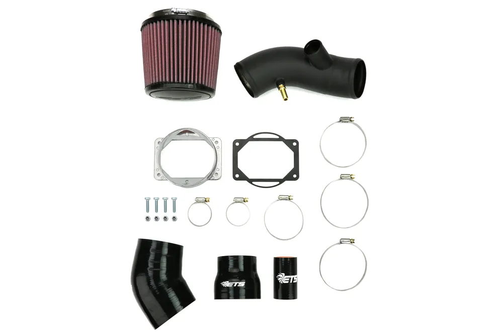 ETS Air Intake Kit Wrinkle Black - 2003-2006 Mitsubishi Evo 8/9