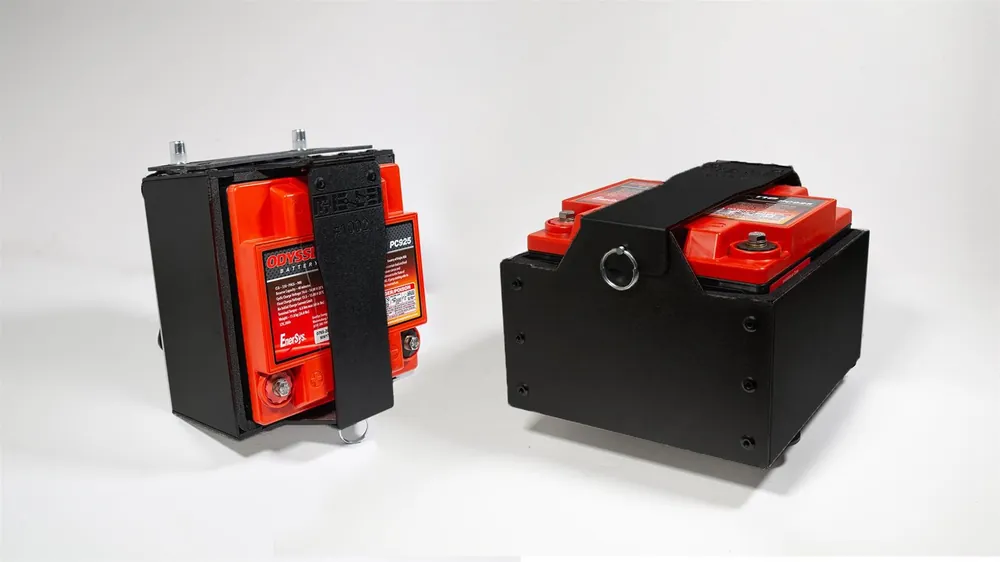 Mele Design Battery Mount - 900 Series Rally Spec Weld In: No Hardware - Universal