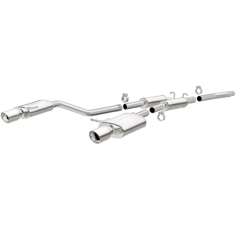 MagnaFlow Touring Series Cat Back Exhaust System - Audi Models (inc. 2002-2005 A4 Quatro 1.8T / 2005-2008 A4 Quatro 2.0T)