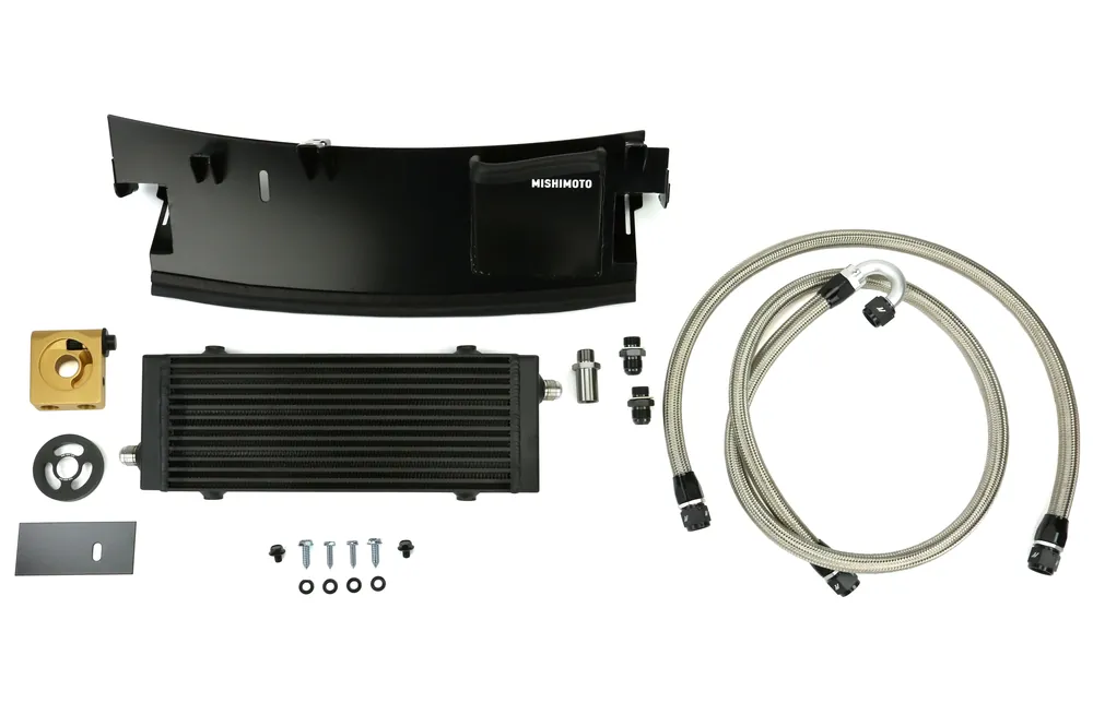 Mishimoto Thermostatic Oil Cooler Kit Black - 2016-2017 Ford Focus RS