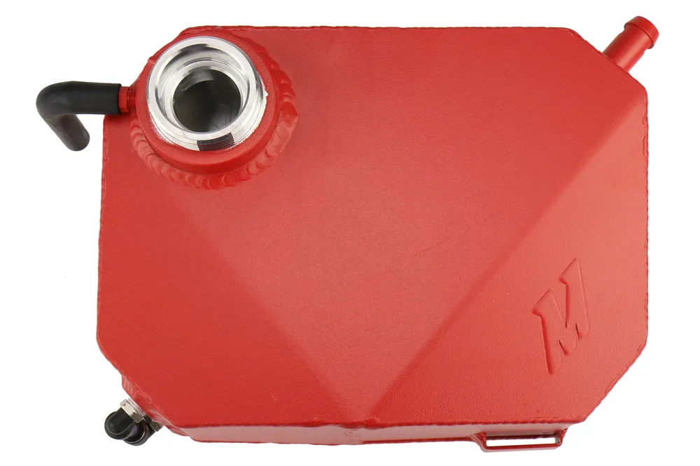 Mishimoto Aluminum Reservoir Expansion Tank Wrinkle Red - 2013-2018 Ford Focus ST / 2016-2018 Focus RS