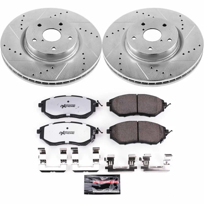 Power Stop Z26 Street Brake Kit (Front) - 2015-2021 Subaru WRX / 2015-2017 Legacy / 2006-2014 Tribeca / 2015-2019 Outback