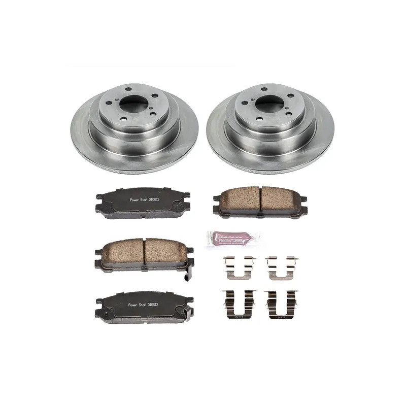 Power Stop Autospecialty Brake Kit (Rear) - 1993-1998 Subaru Impreza / 1990-1999 Legacy