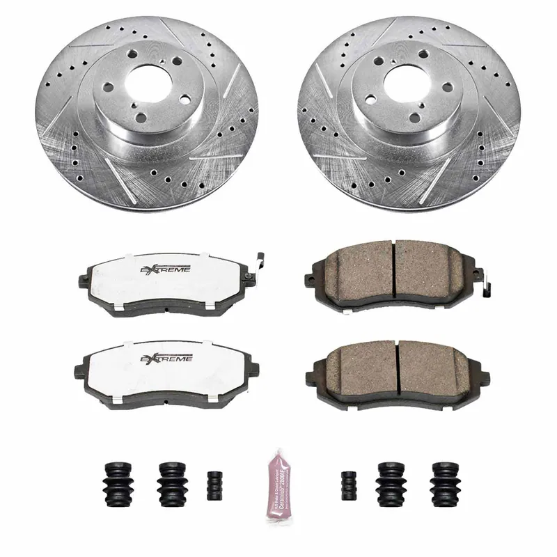 Power Stop Z26 Street Brake Kit (Front) - 2003-2005 Subaru WRX 2003-2006 Forester / Baja / 2002-2005 Legacy / Outback