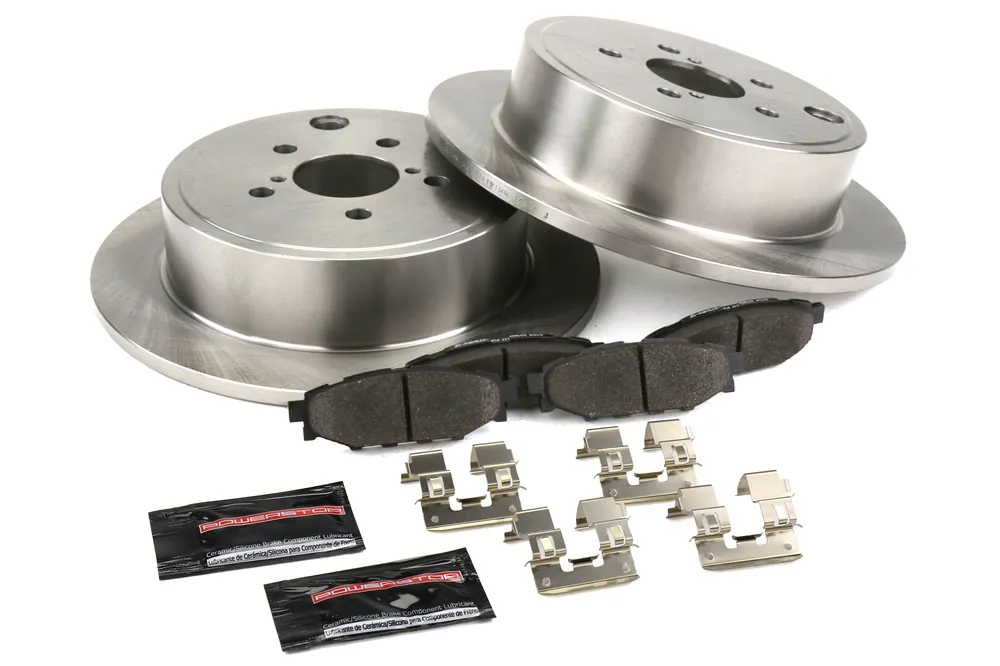 Power Stop Track Day Brake Kit (Rear) - 2009-2013 Subaru Forester / 2008-2014 Impreza / 2010-2013 Legacy / 2010-2011 Outback