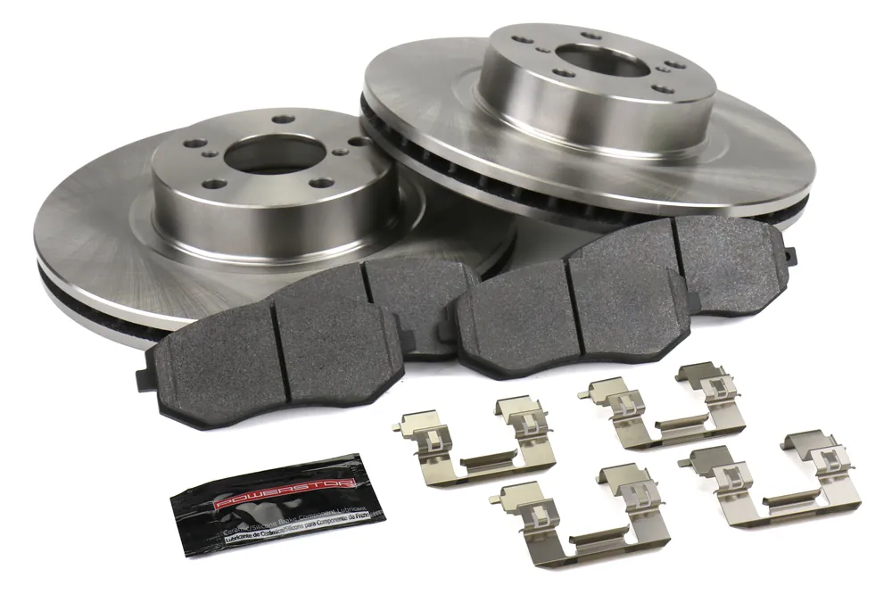 Power Stop Track Day Spec Brake Kit (Front) - 2002-2010 Subaru Impreza / 2002-2005 Legacy / 2005-2006 Saab 9-2X