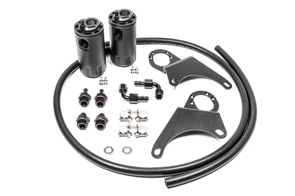 Radium Dual Catch Can Kit Fluid Lock - 2003-2006 Mitsubishi EVO 8-9