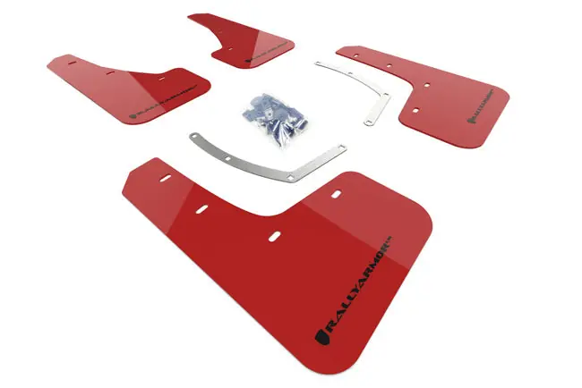 Rally Armor UR Mudflaps Red Urethane Black Logo - 2019-2020 Subaru Ascent