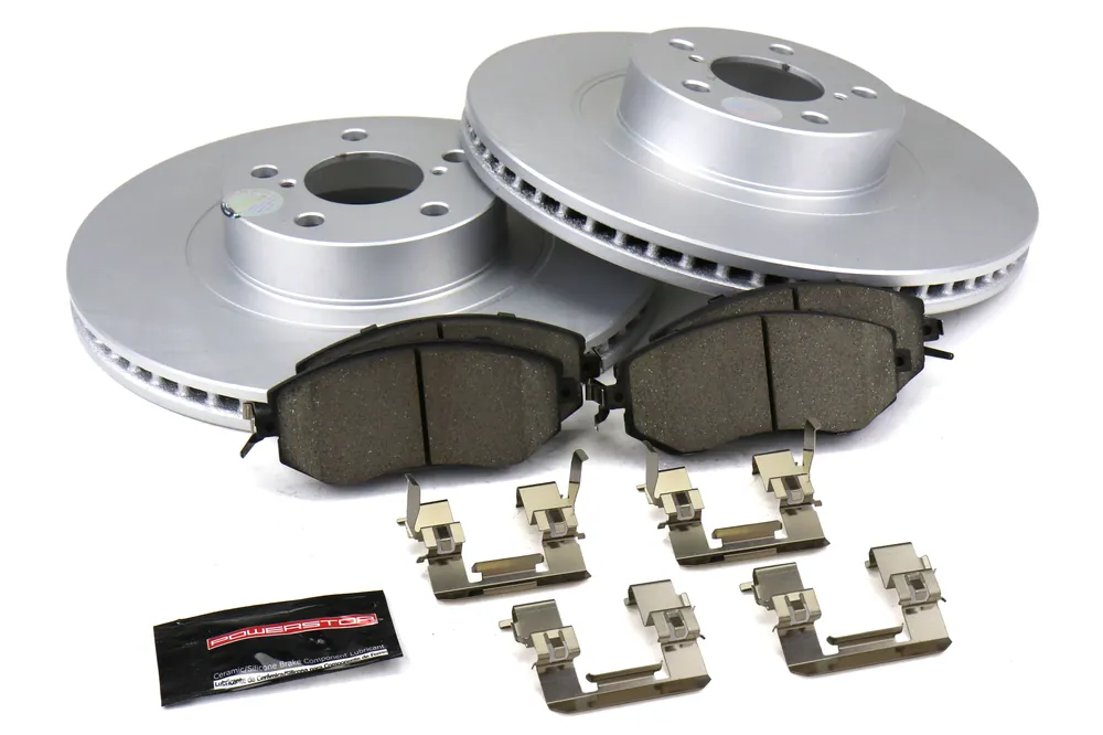 Power Stop Track Day Brake Kit (Front) - 2011-2014 Subaru WRX / 2011-2018 Forester / 2013-2024 BRZ / 2013-2017 Crosstrek / 2013-2014 Outback / 2013-2016 Scion FR-S / 2017-2020 Toyota 86 / 2022-2024 GR86
