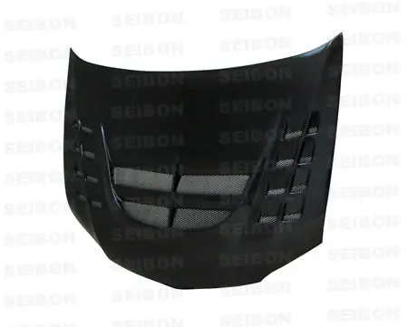Seibon Carbon Fiber CWII Style Hood - 2003-2006 Mitsubishi Evo 8/9