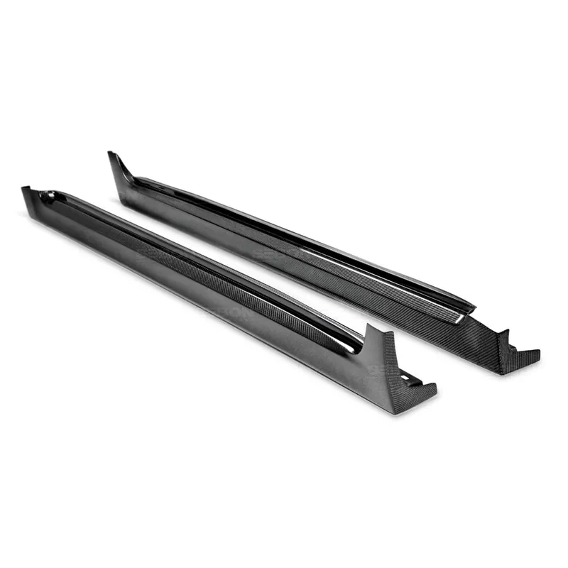 Seibon Carbon Fiber OE Style Side Skirts - 2011-2014 Subaru WRX / 2008-2014 STI