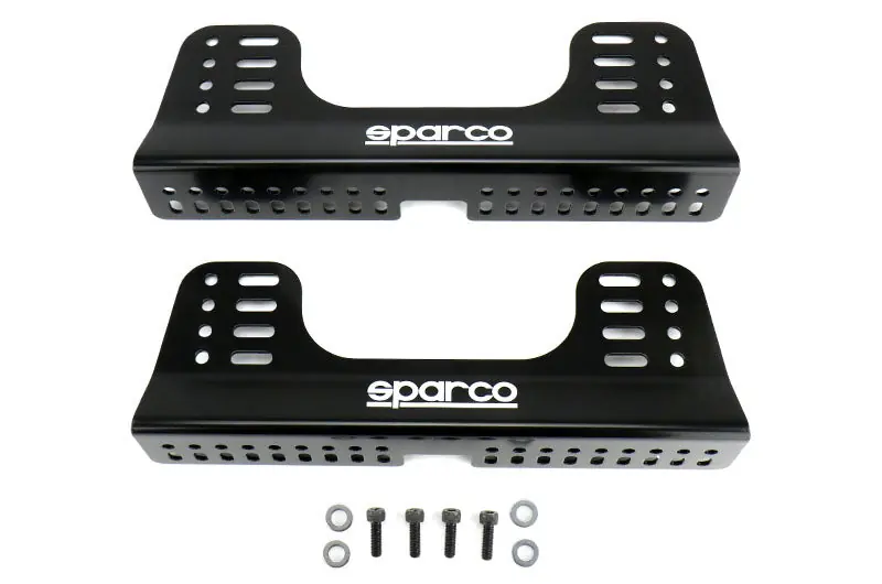 Sparco Seat Side Mount Set Steel Black Competition - Universal