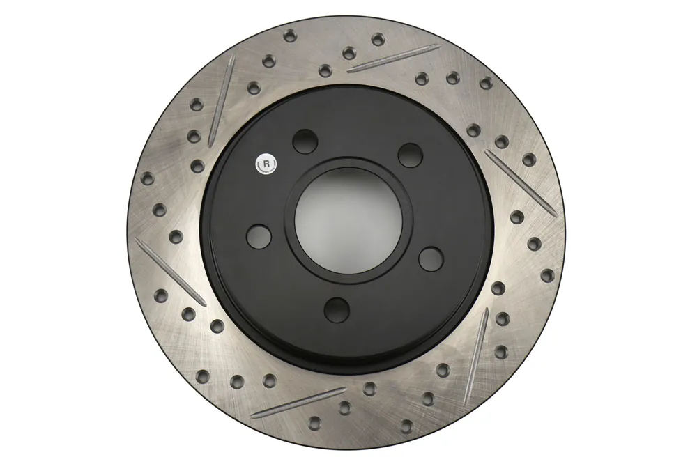 Stoptech Slotted and Drilled Rear Rotor Single - 2013-2018 Ford Focus ST