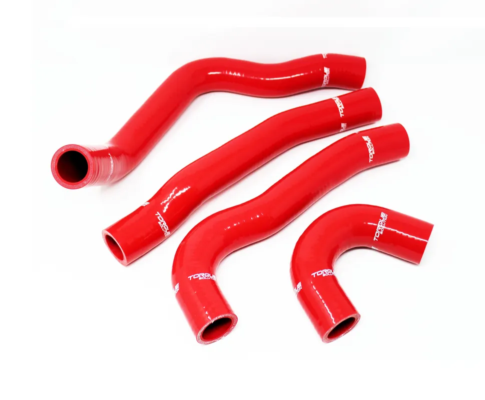 Torque Solution Silicone Radiator Hoses Red - 2008-2015 Mitsubishi Evo X