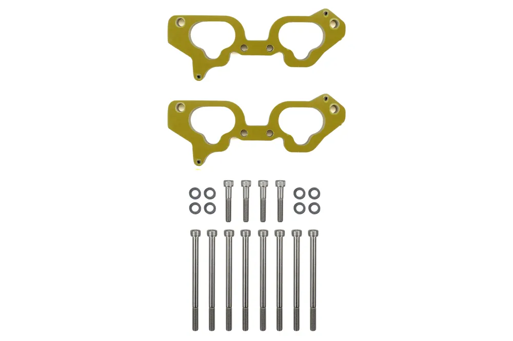 Torque Solution Phenolic Thermal Intake Spacers 19mm - 2002-2014 Subaru WRX / STI / 2005-2006 Baja / 2004-2013 Forester / 2005-2012 Legacy / 2005-2009 Outback / 2005-2006 Saab 9-2X