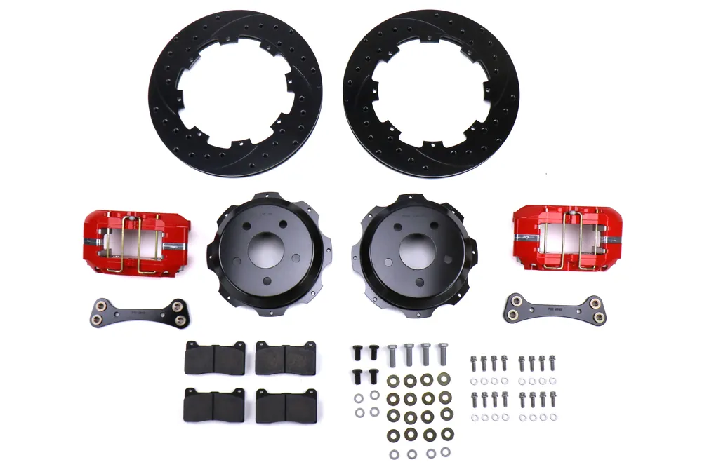 Wilwood Dynapro 12.19in Rear Kit Drilled / Slotted Red - 2002-2005 Subaru WRX / 2001-2008 Forester / 1999-2007 Impreza