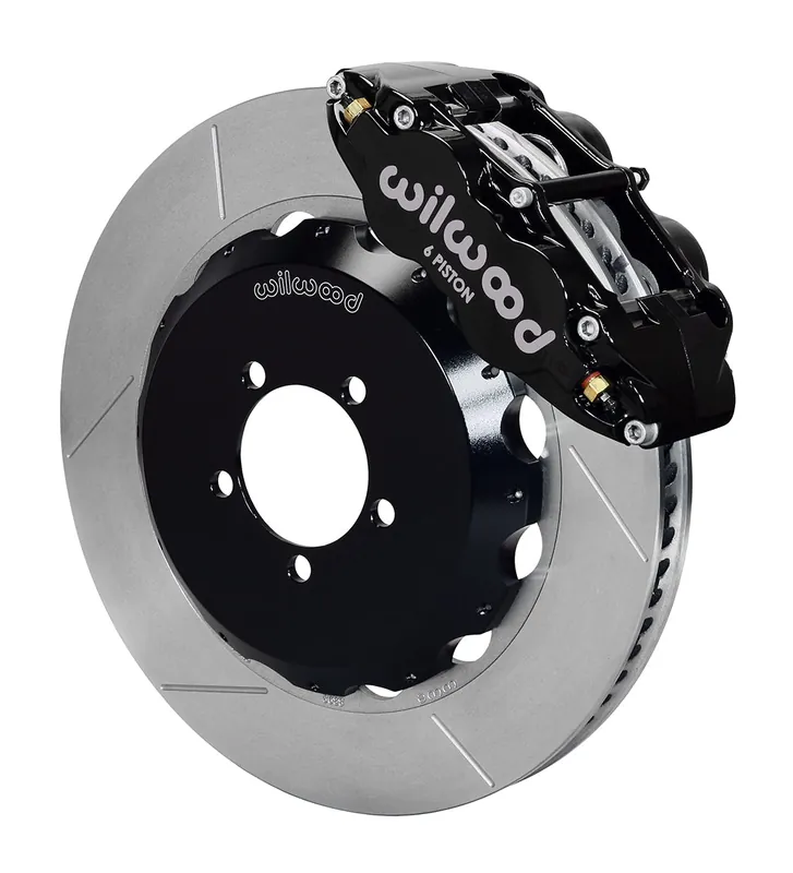 Wilwood FNSL6R 14in Front Kit Black - 2002-2021 Subaru WRX / 2004-2021 STI / 2003-2006 Baja / 1998-2013 Forester / 1994-2014 Impreza / 1994-2009 Legacy / 2000-2009 Outback