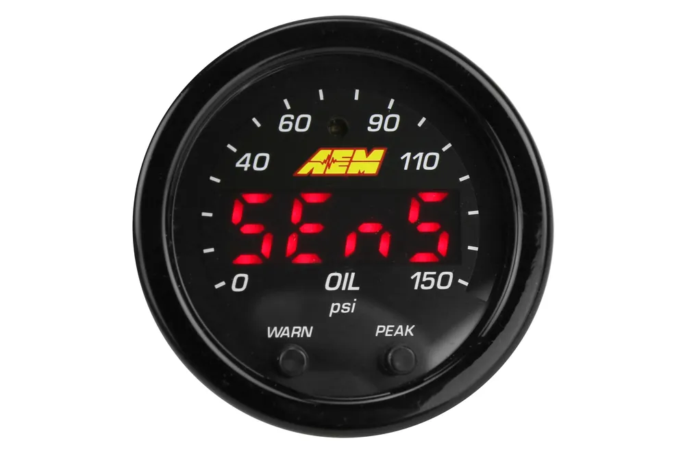 AEM Electronics X-Series Oil Pressure Gauge 0-150psi 52mm - Universal