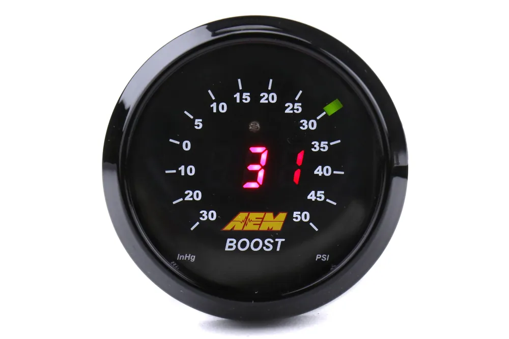 AEM Electronics Boost Gauge 50psi Digital 52mm - Universal