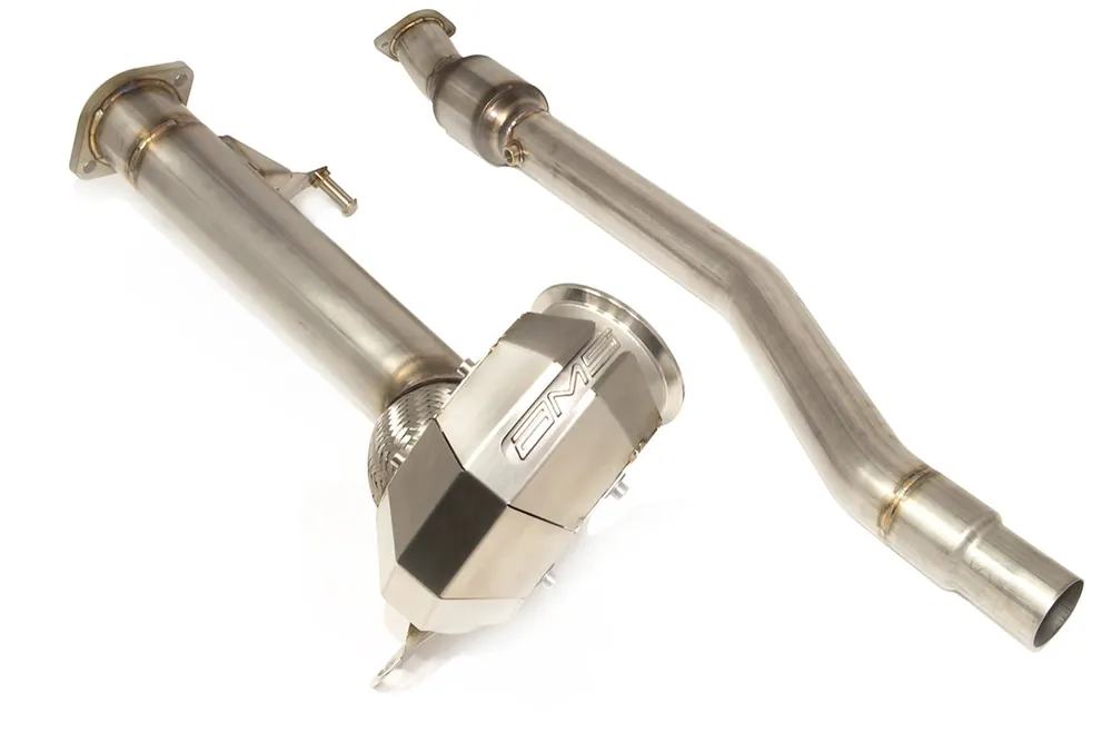 AMS Performance Downpipe w/ High Flow Cat - 2015-2019 Volkswagen Golf R / GTI (Mk7)