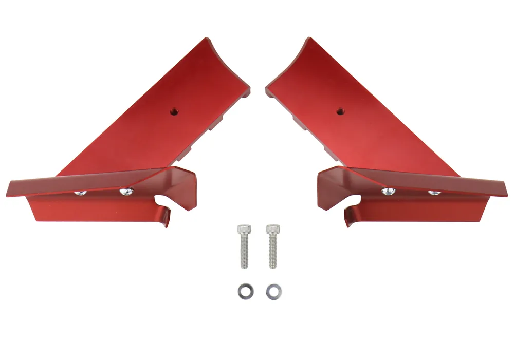 Boomba Racing Brake Cooling Deflectors Red - 2013-2018 Ford Focus ST