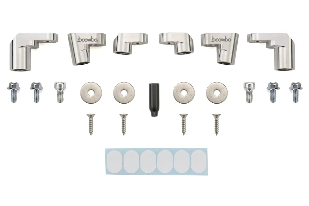 Boomba Racing Wing Riser Kit Natural Finish - 2014-2019 Ford Fiesta ST
