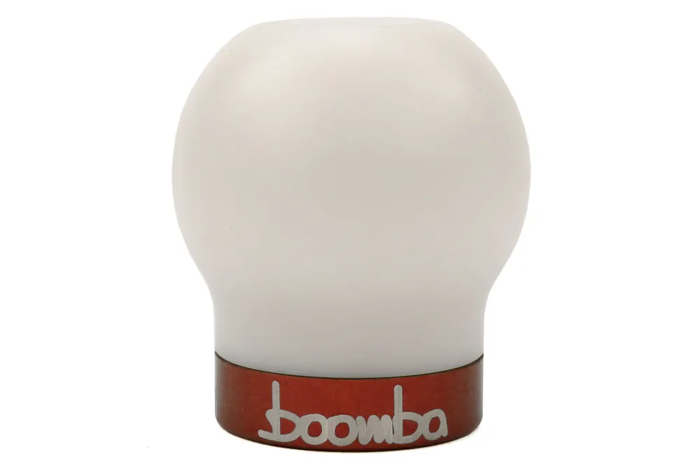 Boomba Racing White Delrin Shift Knob Red Trim - 2013-2018 Ford Focus ST / 2016-2018 Focus RS / 2014-2017 Fiesta ST