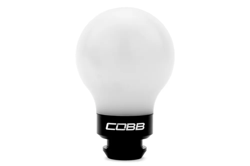 COBB Tuning Delrin Shift Knob White/Black 5MT - Subaru 5MT Models (inc. 2002-2014 WRX)