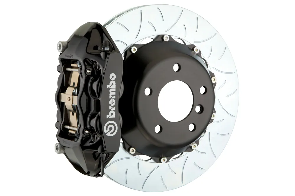 Brembo GT Systems 4 Piston Front Big Brake Kit Black Slotted Rotors - 2013-2021 Scion FR-S / Subaru BRZ / Toyota 86