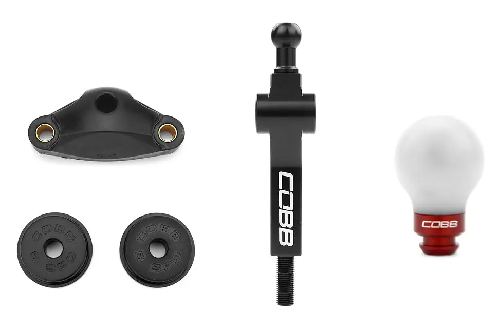 COBB Tuning Stage 1+ Drivetrain Package w/ White/Red Knob - 2002-2007 Subaru WRX