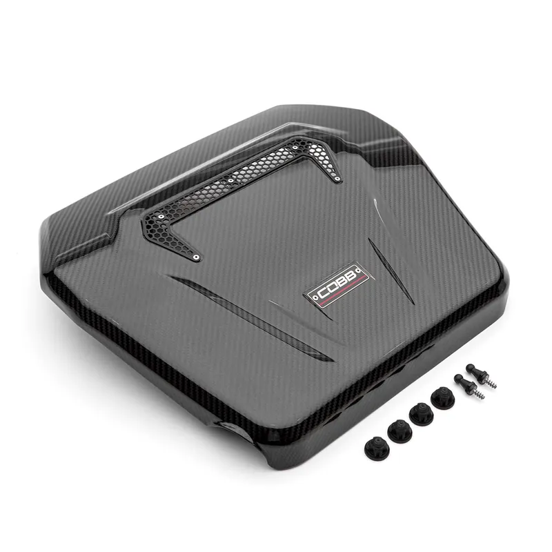 COBB Redline Carbon Fiber Engine Cover - 2014-2021 Golf / 2019-2021 Jetta GLI / 2015-2020 Audi A3 / S3 (8V)