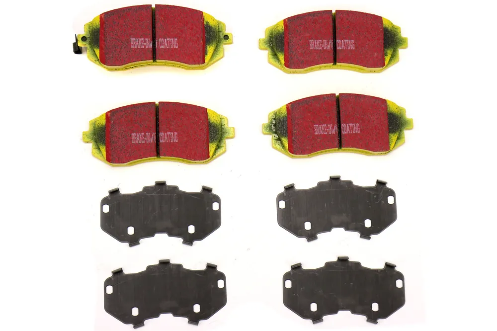 EBC Brakes Yellowstuff Street And Track Front Brake Pads - 2003-2005 & 2008-2010 Subaru WRX (10.5mm Pad Tab)