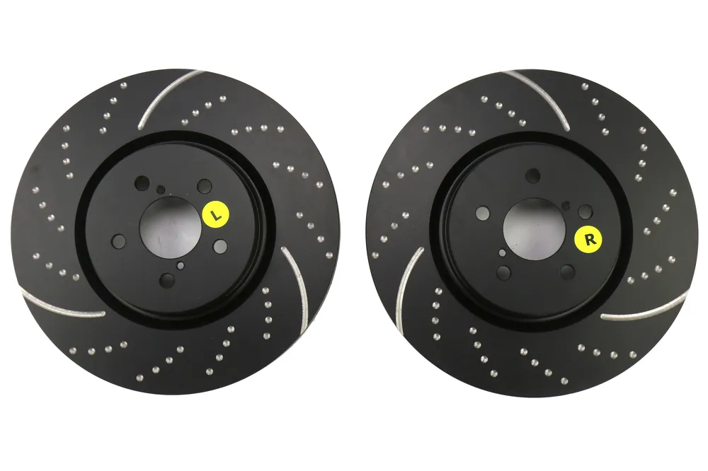 EBC Brakes 3GD Series Sport Dimpled/Slotted Front Brake Rotors - Subaru Models (inc. 2005-2014 Legacy / 2014-2017 Forester XT)