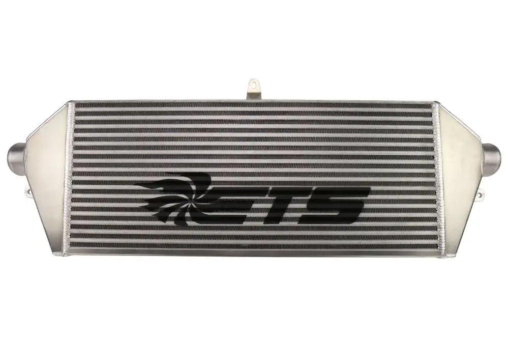 ETS Front Mount Intercooler Silver 3" Core Black Stencil - 2008-2014 Subaru WRX / STI