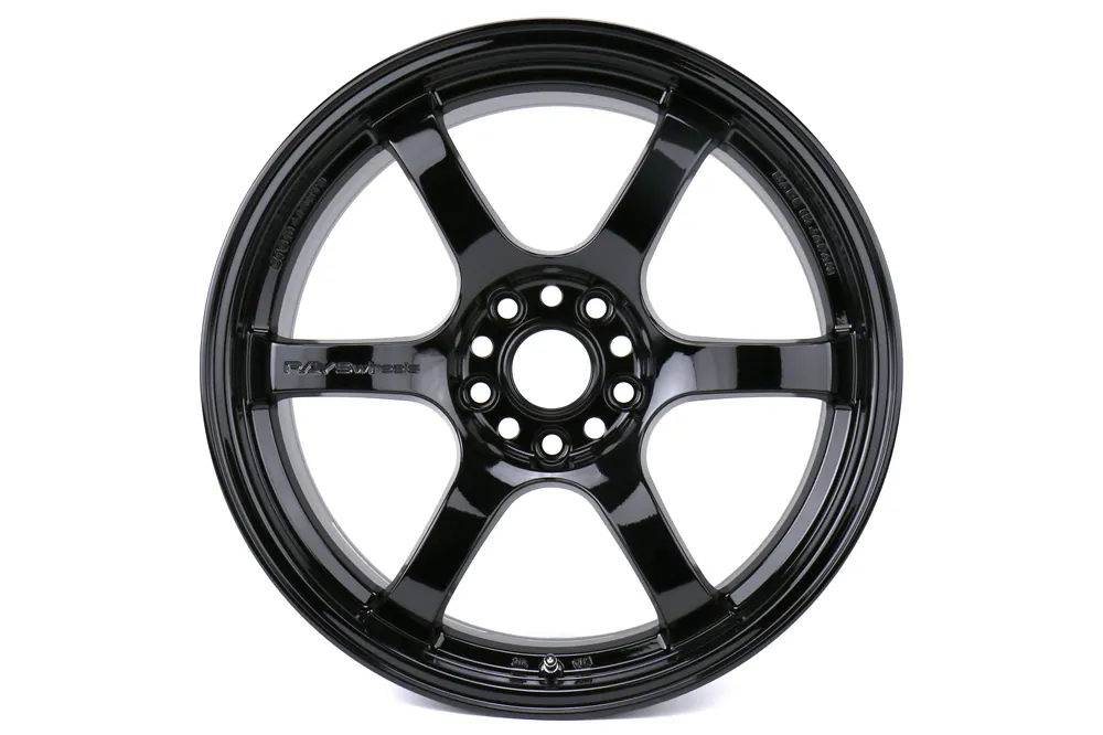 Rays Gram Lights 57DR Glossy Black 18X9.5 +38mm 5x114.3 (Single Wheel) - 2015-2024 Subaru WRX / 2015-2021 STI / 2019-2024 Forester
