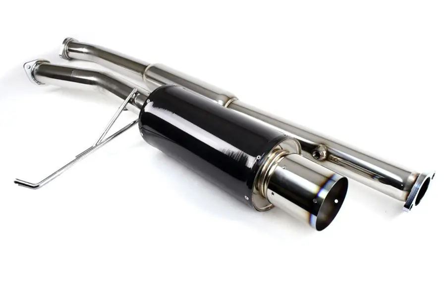 HKS Carbon-Ti Cat Back Exhaust - 2006 Mitsubishi Evo 9