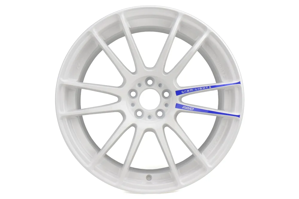 Rays Gram Lights 57Xtreme Spec D (Face 2) White 18x9.5 +38mm 5x100 (Single Wheel) - 2013-2024 Subaru BRZ / Scion FR-S / Toyota GR86 / 2014-2018 Subaru Forester