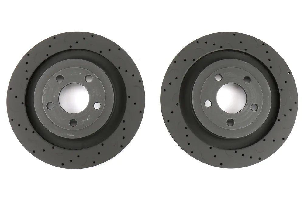 15-17 Ford Mustang Hawk Talon Cross DrilledSlotted Rear Rotor Pair