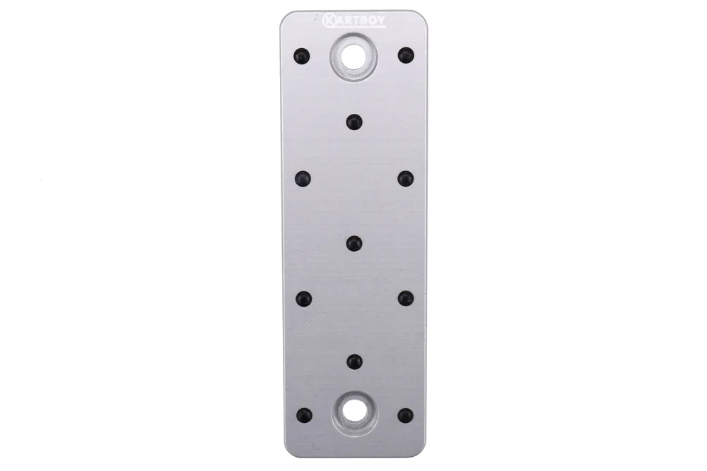Kartboy CNC Aluminum Dead Pedal Silver - Subaru Models