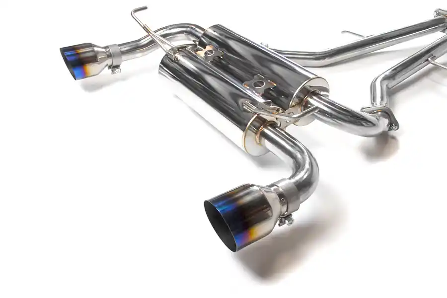 Invidia Gemini Cat Back Exhaust - Titanium Tips - 2009-2012 Nissan 370Z