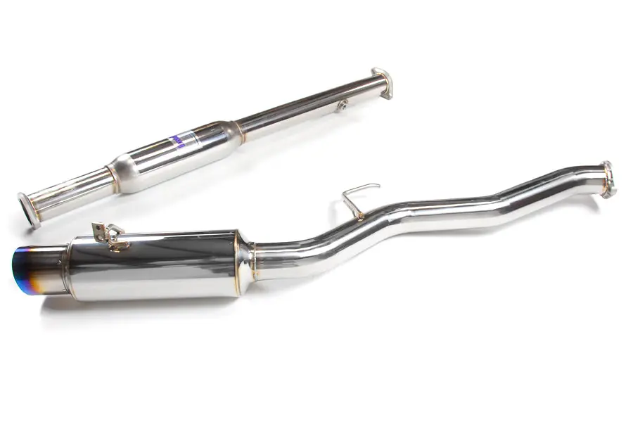 Invidia N1 Cat Back Exhaust - Titanium Tip - 2003-2006 Mitsubishi Evo 8/9