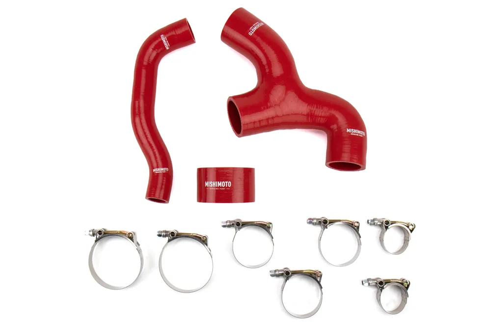 Mishimoto Intercooler Hose Kit Red - 2002-2005 Subaru WRX